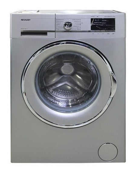 Sharp ES - FS814CX - S 220 volts Washer 8Kg Silver Color 220v 240 volt 50 hz Front Load Washer - 220 - Electronics
