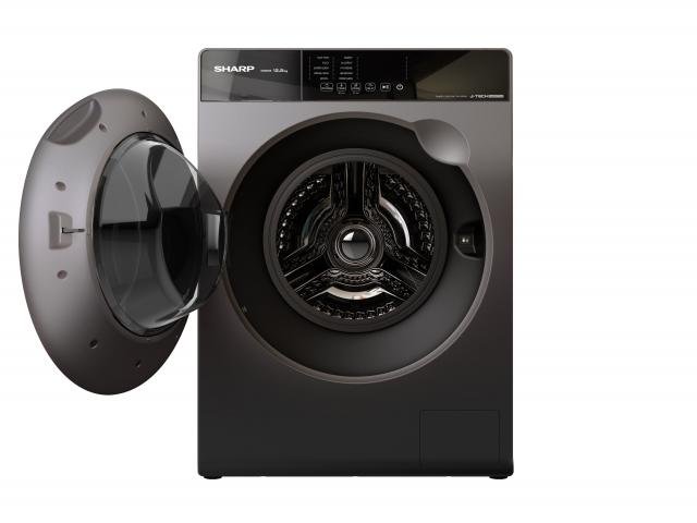 Sharp ES - FW125SG 220 volt washer 12.5 KG Front Load Dark Grey color 220v 240 volt 50 hz - 220 - Electronics