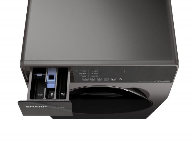 Sharp ES - FW125SG 220 volt washer 12.5 KG Front Load Dark Grey color 220v 240 volt 50 hz - 220 - Electronics