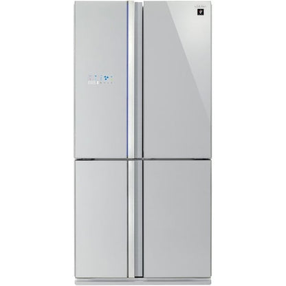 Sharp french door 220 volts refrigerator 4 door stainless SJFS85VSL Four door French Door refrigerator stainless finish 220v 240 volt - 220 - Electronics