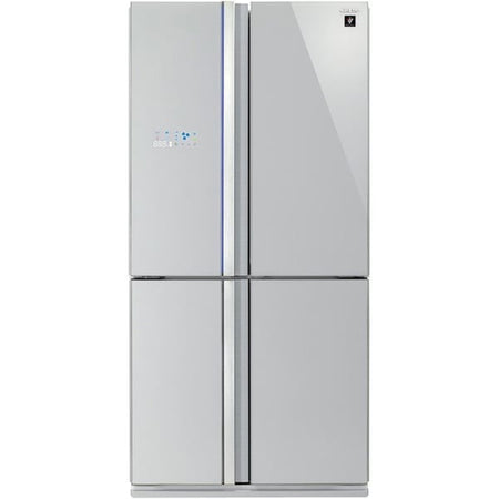Sharp french door 220 volts refrigerator 4 door stainless SJFS85VSL Four door French Door refrigerator stainless finish 220v 240 volt - 220 - Electronics