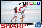 Sharp LC70LE735M 70" Multi System Ultra Slim LED TV 110 220 240 volts pal ntsc - 220 - Electronics