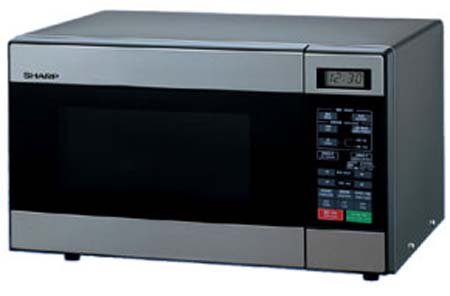 Sharp R - 299S 220 Volt Stainless Steel Microwave Oven - 220v volt electronics