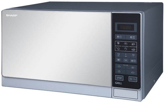 Sharp R - 75MT 25 Liter SILVER Microwave Oven With Grill for 220 Volts, 50hz - 220 - Electronics