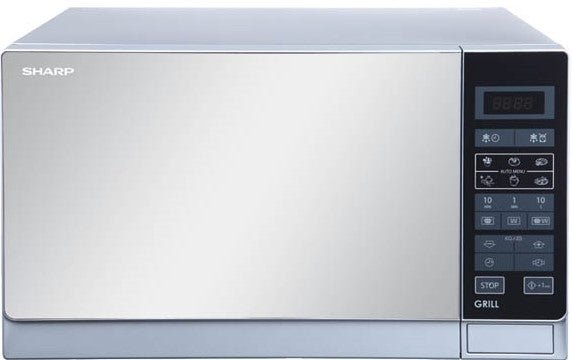 Sharp R - 75MT 25 Liter SILVER Microwave Oven With Grill for 220 Volts, 50hz - 220 - Electronics
