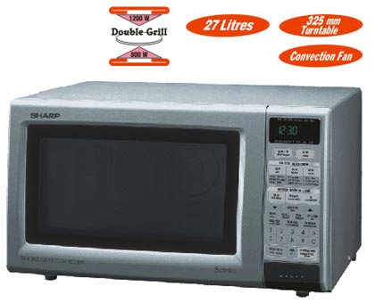 Sharp R - 888 220 Volt Double Grill Convection Microwave Oven (discontinued) - 220v volt electronics