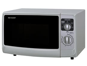 Sharp R219 220 - 240 Volt Microwave Oven Silver Color .8 Cu Ft - 220v volt electronics
