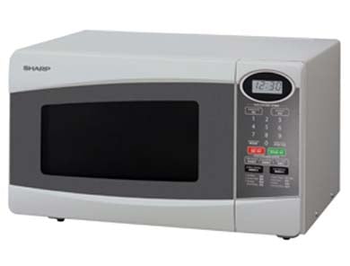Sharp R249 220 Volt Medium Size Microwave Oven - 220v volt electronics