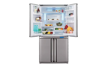 Sharp SJ - F82SL Stainless Steel 4 - Door Refrigerator for 220/240 Volts - 220 - Electronics