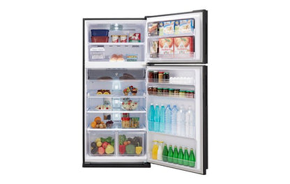 Sharp SJ - GP70D - S 220 volt Refrigerator Top Freezer with Inverter Technology 220v 240 volts 23 Cu Ft Top Mount 2 Glass Door Silver - 220 - Electronics