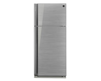 Sharp SJ - GP70D - S 220 volt Refrigerator Top Freezer with Inverter Technology 220v 240 volts 23 Cu Ft Top Mount 2 Glass Door Silver - 220 - Electronics