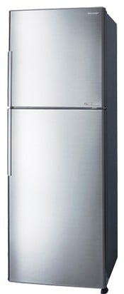 Sharp SJ - KP195 220 Volt refrigerator small fridge 220v 240 volts 50 hz 180 Liter 6.5 cu ft silver 2 door - 220 - Electronics