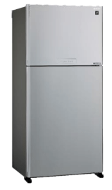 Sharp SJ - SMF700SL 220 volts top mount refrigerator Silver 220v 240 volts 50 hz - 220 - Electronics