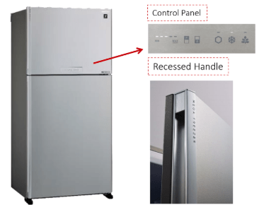 Sharp SJ - SMF700SL 220 volts top mount refrigerator Silver 220v 240 volts 50 hz - 220 - Electronics