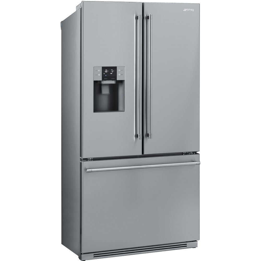 Smeg FT171X - EU 220 volt Regrigerator French Door 3 Door with ice and water 220v 240 volts - 220 - Electronics