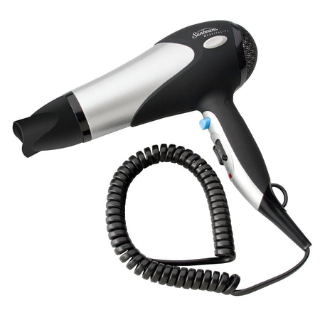 Sunbeam 1639 - 099 Full - Size Hand - Held 220 Volt 50 Hz Hair Dryer with Euro Plug - 220 - Electronics