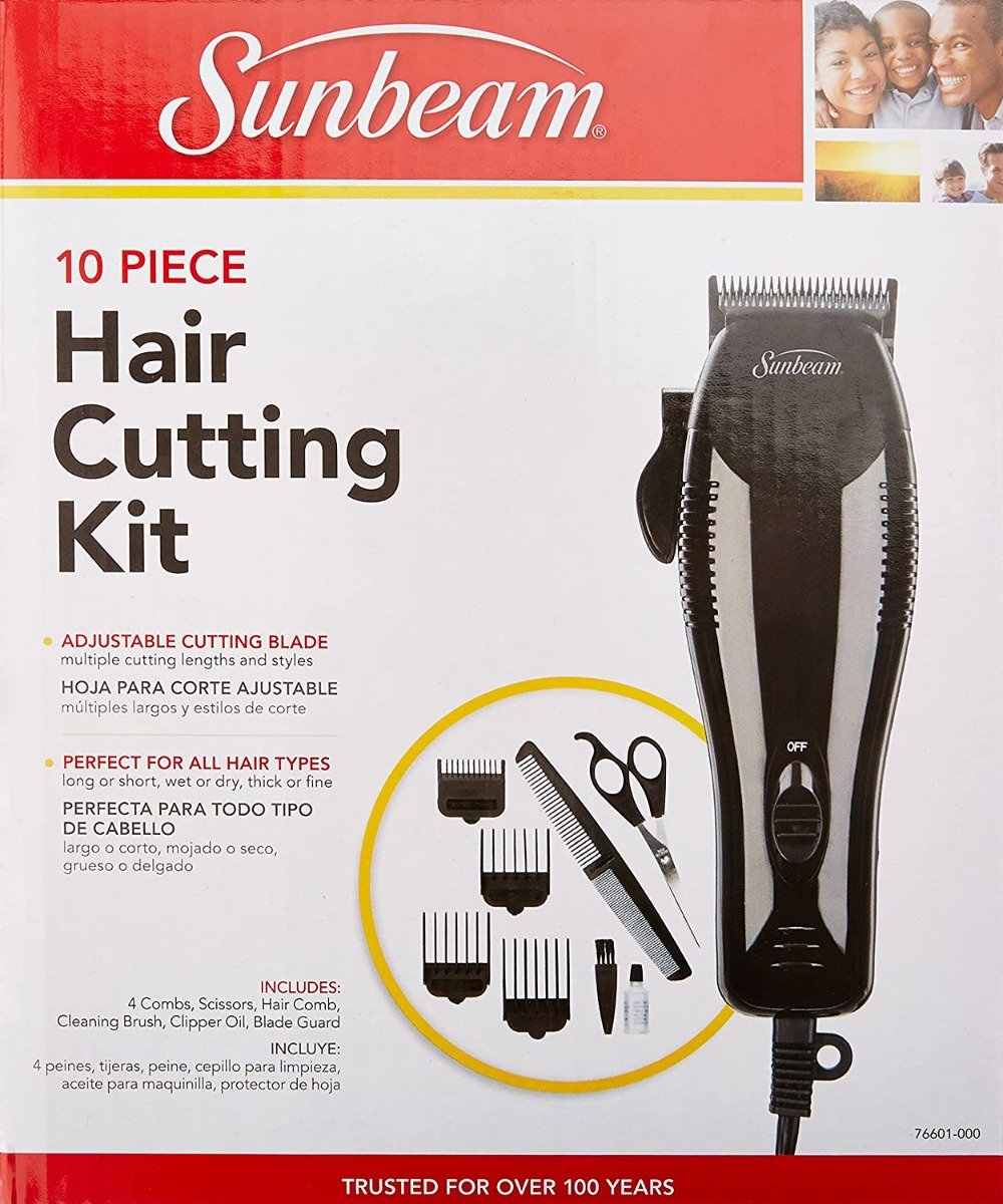 Sunbeam 220 volts Barber Clipper Set 11 pieces 220v 240 volts 76184226
