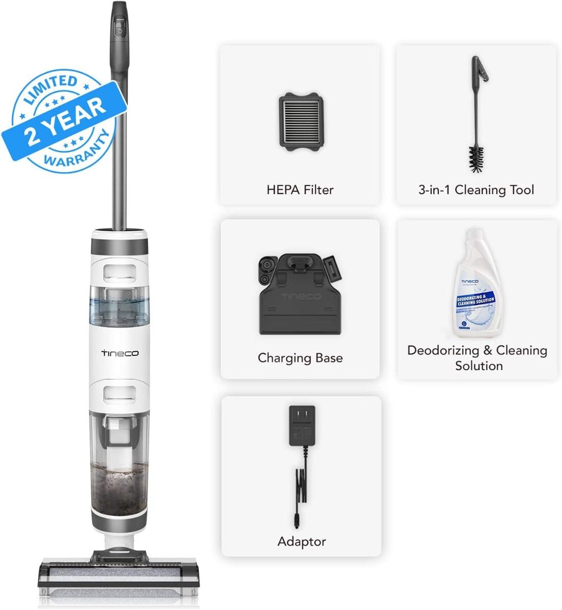 Tineco iFLOOR UK Cordless Mop and Vacuum 2 in 1 with Powerful Suction iFloor3 - 220 - Electronics