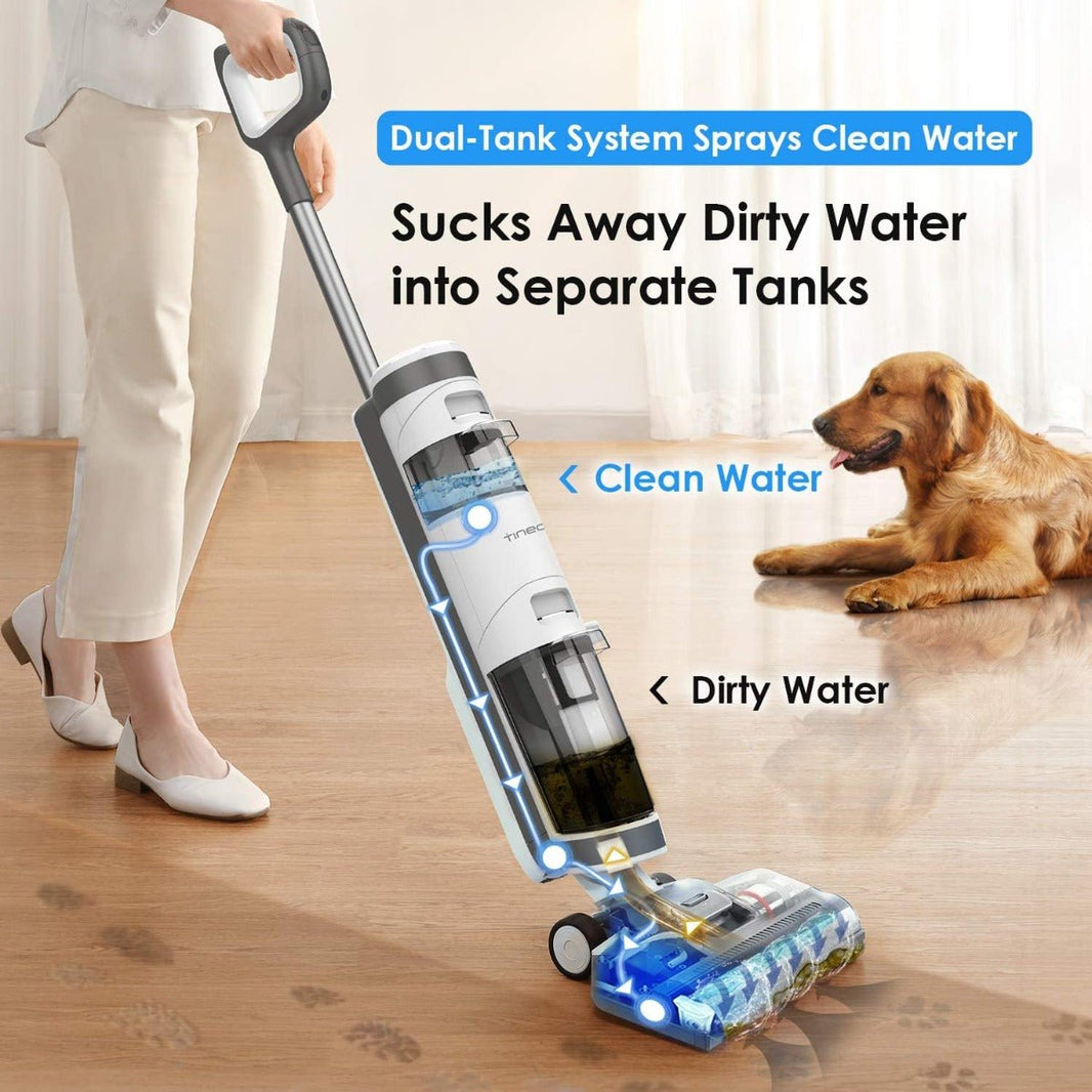 Tineco iFLOOR UK Cordless Mop and Vacuum 2 in 1 with Powerful Suction iFloor3 - 220 - Electronics