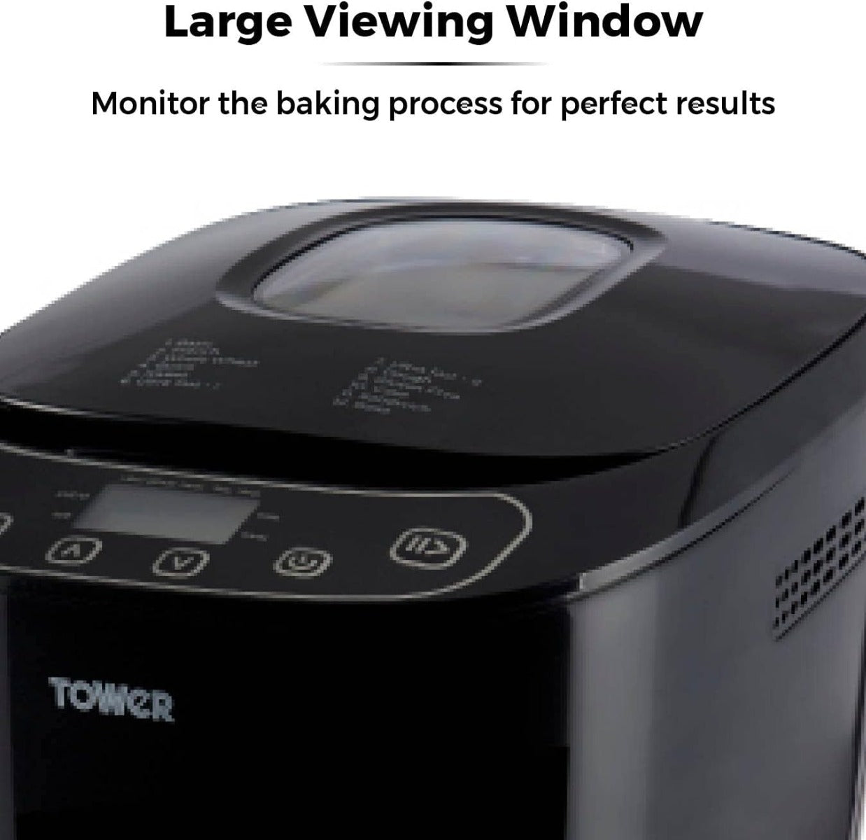 Tower 220 volt Bread Maker 2 lb 12 automatic programs timer 60 keep warm crust control non stick bread pan 22v 240 volts - 220 - Electronics