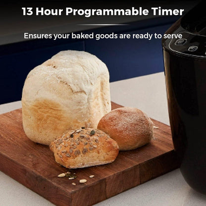 Tower 220 volt Bread Maker 2 lb 12 automatic programs timer 60 keep warm crust control non stick bread pan 22v 240 volts - 220 - Electronics
