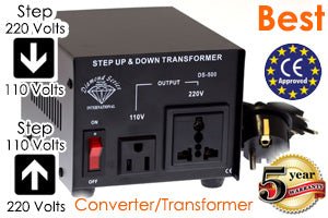 Type 3 Diamond Series Step Up and Step Down Deluxe Voltage Converter - 220v volt electronics