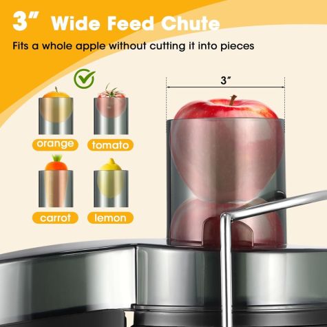 VEHOUKLI JH - 3028 220 volt Juicer wide mouth juice extractor 220v 240 volts 600 watts - 220 - Electronics
