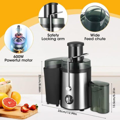 VEHOUKLI JH - 3028 220 volt Juicer wide mouth juice extractor 220v 240 volts 600 watts - 220 - Electronics