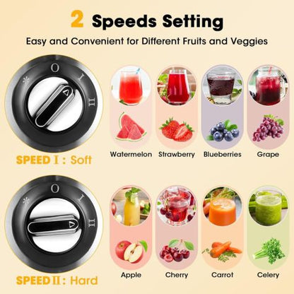 VEHOUKLI JH - 3028 220 volt Juicer wide mouth juice extractor 220v 240 volts 600 watts - 220 - Electronics