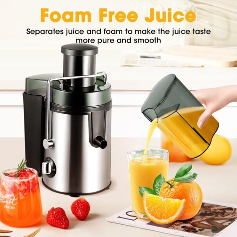 VEHOUKLI JH - 3028 220 volt Juicer wide mouth juice extractor 220v 240 volts 600 watts - 220 - Electronics