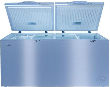 Venus VCF550 Titanium Silver Double - Door 550L Chest Freezer 220 Volts - 220 - Electronics
