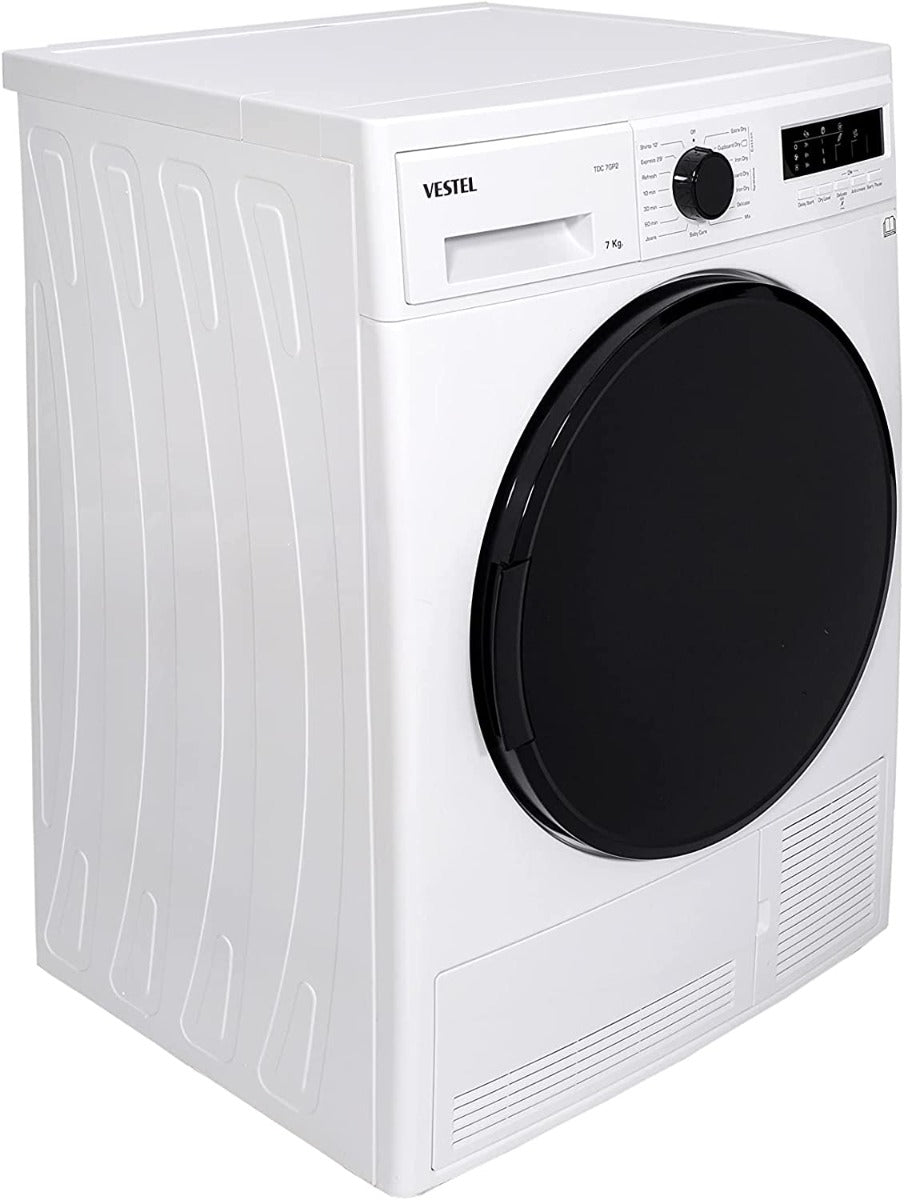 Vestel 220 volts tumble dryer TDC7GP2 clothes Dryer 7 KG WHITE 220v 240 volts 50 hz - 220 - Electronics