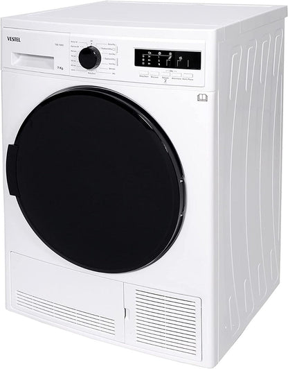 Vestel 220 volts tumble dryer TDC7GP2 clothes Dryer 7 KG WHITE 220v 240 volts 50 hz - 220 - Electronics