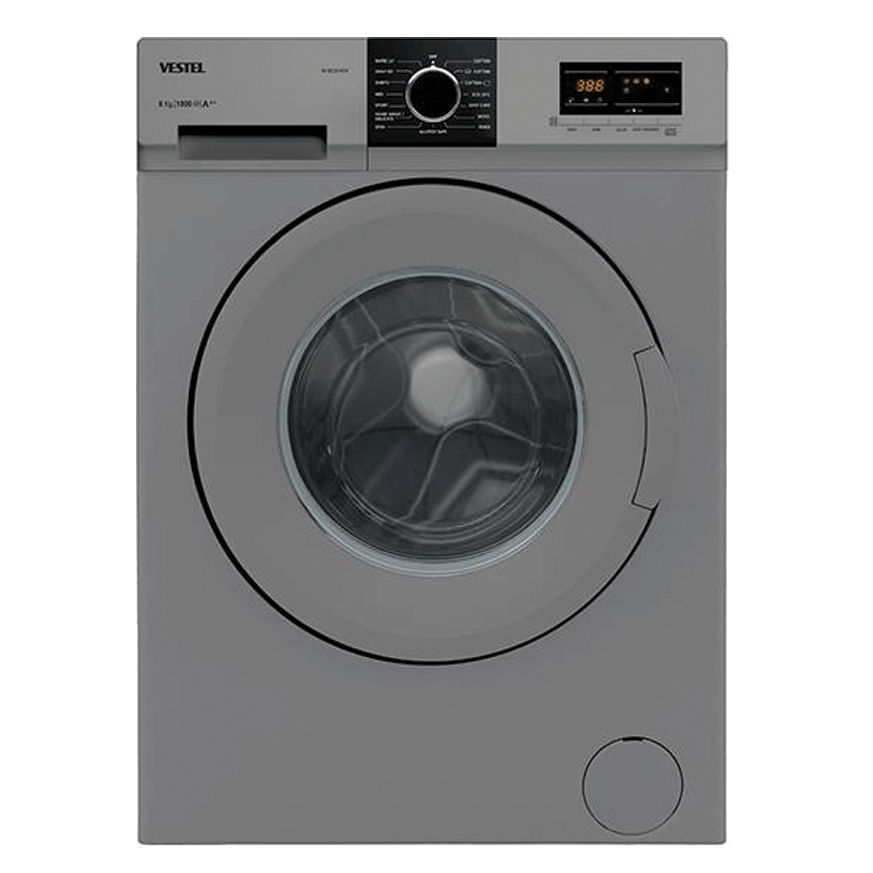Vestel W7104S Front load 7KG washing Machine SILVER 220 v 240 volts 50 hz - 220 - Electronics