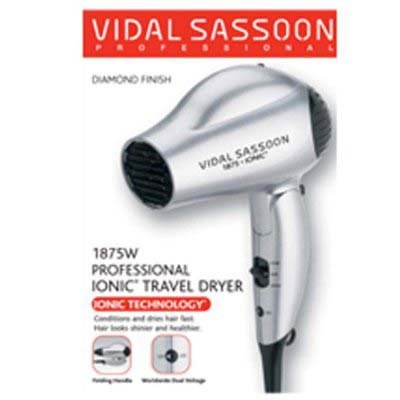 Vidal Sassoon 1875W Professional Ionic Travel Hair Dryer - 220v volt electronics