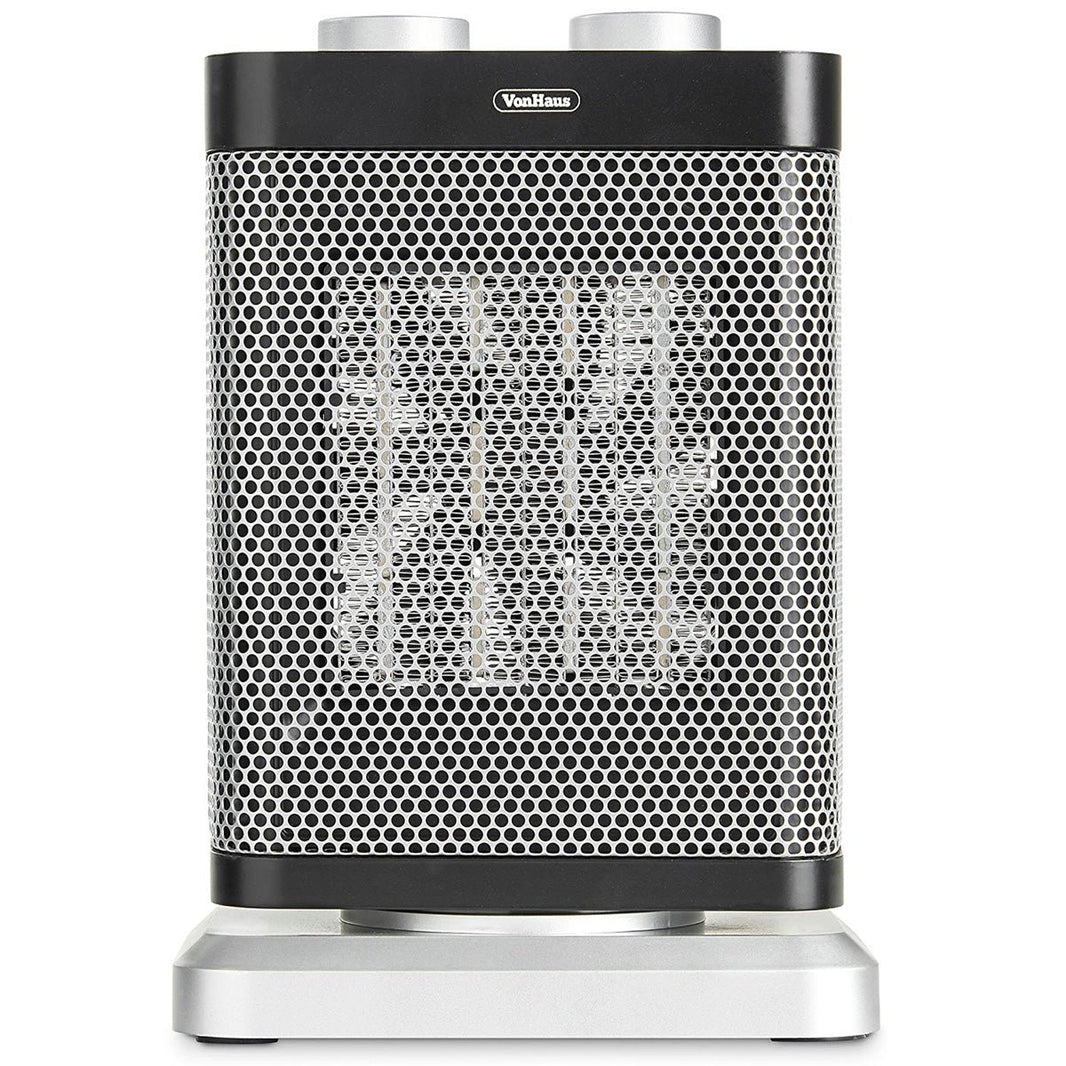 Vonhaus 14075 Oscillating 1500 - Watt Electric Ceramic Heater for 220 Volts - 220 - Electronics