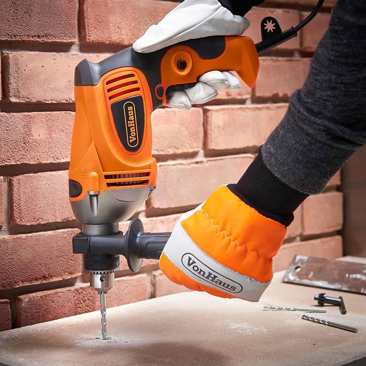 VonHaus 15265 Corded Hammer Impact Drill with Accessories for 220/240 Volts - 220 - Electronics