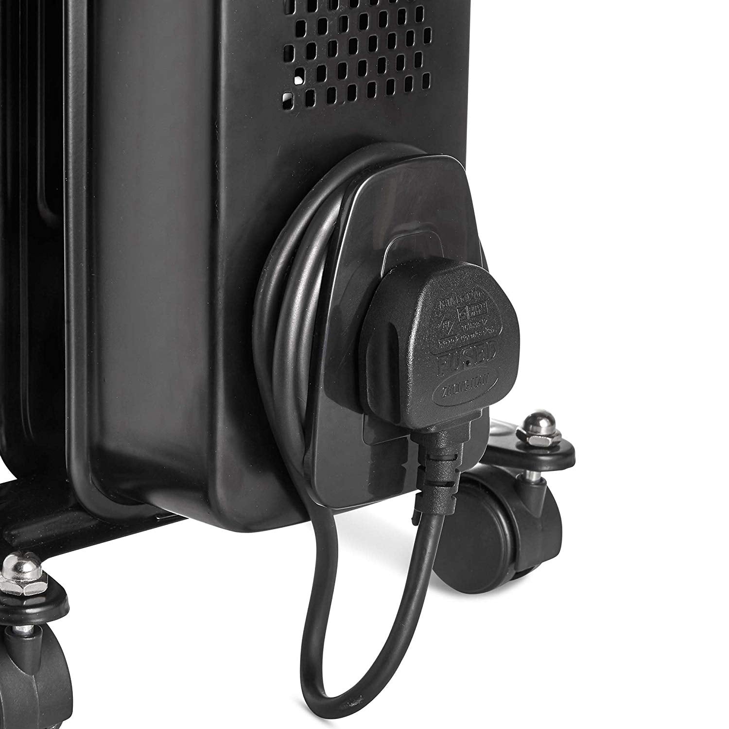 Vonhaus 220 Volt 7 Fin Oil Filled Radiator Portable Electric Heater 220v 240 volts - 1500W 2500280 - 220 - Electronics