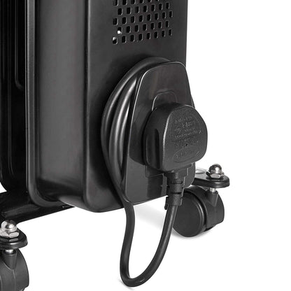Vonhaus 220 Volt 7 Fin Oil Filled Radiator Portable Electric Heater 220v 240 volts - 1500W 2500280 - 220 - Electronics