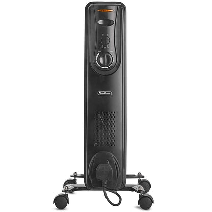 Vonhaus 220 Volt 7 Fin Oil Filled Radiator Portable Electric Heater 220v 240 volts - 1500W 2500280 - 220 - Electronics