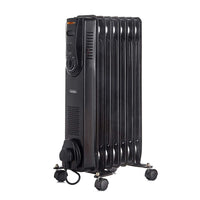 Vonhaus 220 Volt 7 Fin Oil Filled Radiator Portable Electric Heater 220v 240 volts - 1500W 2500280 - 220 - Electronics