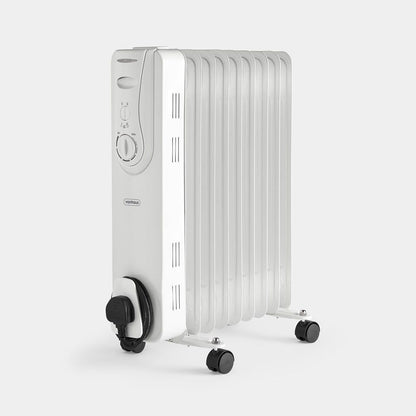 Vonhaus 220 volt 9 fin oil filled radiator heater white 2000 watts portable electric heater 220v 240 volts 2500889 - 220 - Electronics