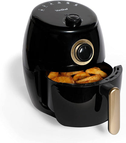 Vonhaus 220 volt Air Fryer 2000155 2 Liter air fryer 220v 240 volts Large Capacity Basket, Rapid Air Circulation, Easy Clean Non - Stick & Auto Shut Off Low Fat Healthy Cooking - 220 - Electronics