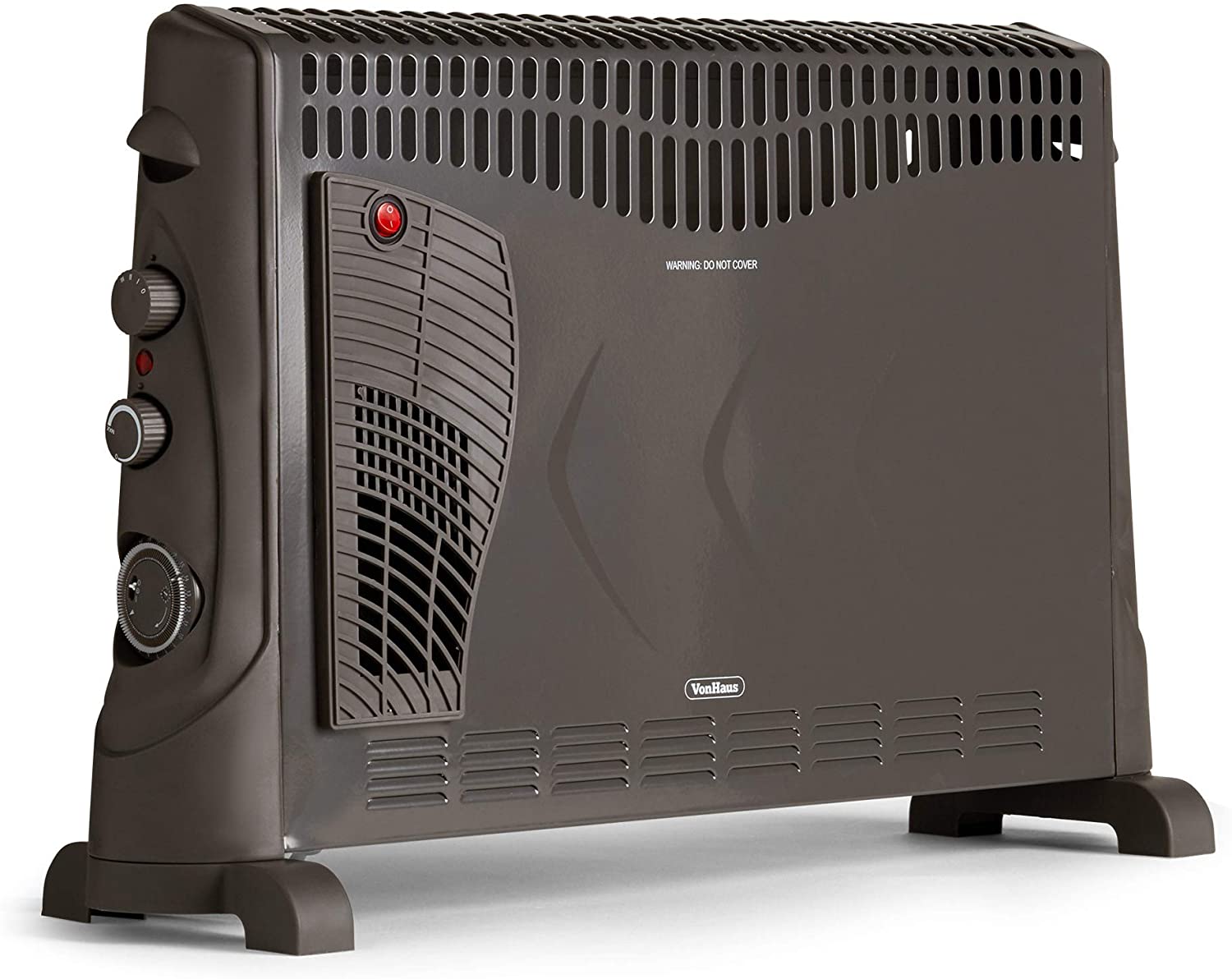 Vonhaus 220 Volt Convector Heater with timer - Black 220v 240 Volts 2500293 - 220 - Electronics