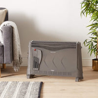 Vonhaus 220 Volt Convector Heater with timer - Black 220v 240 Volts 2500293 - 220 - Electronics