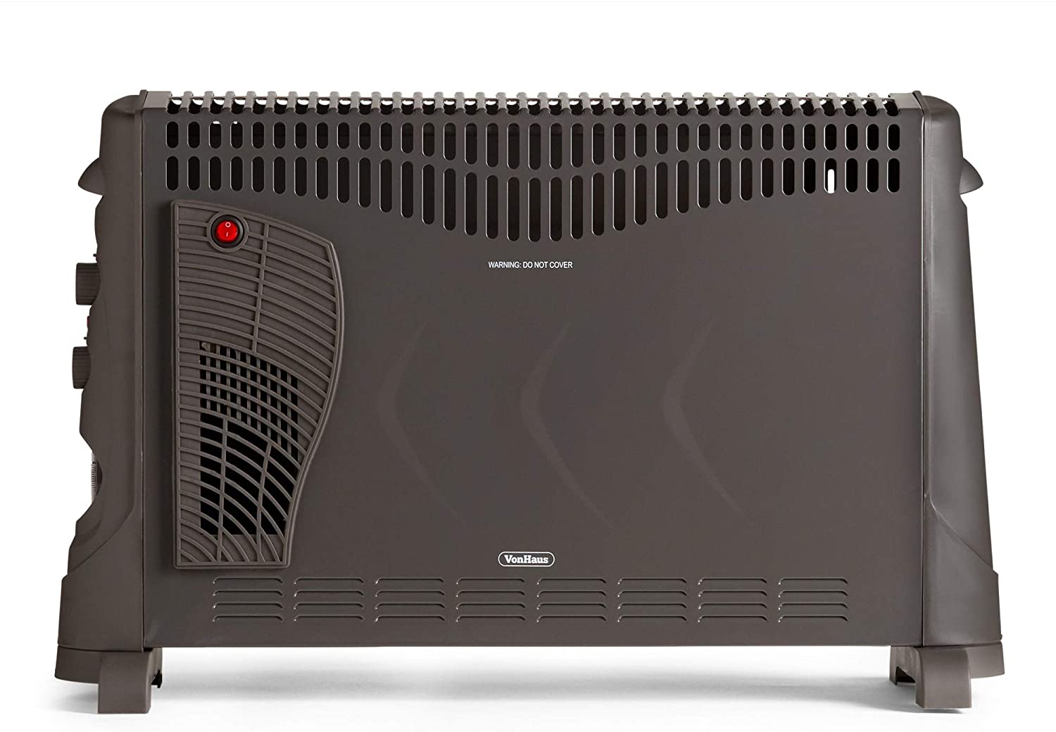 Vonhaus 220 Volt Convector Heater with timer - Black 220v 240 Volts 2500293 - 220 - Electronics