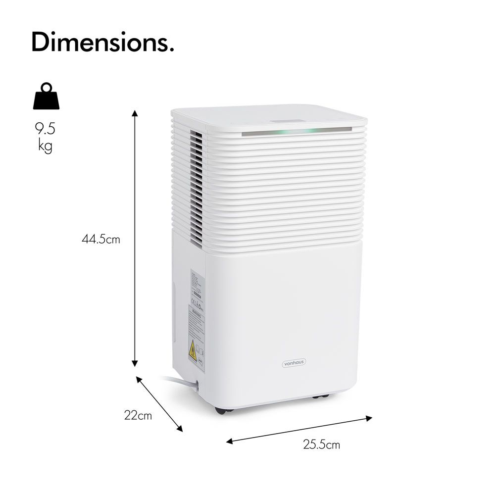 Vonhaus 220 Volt Dehumidifier 12 Liter 220v 240 volts 2500446 - 220 - Electronics