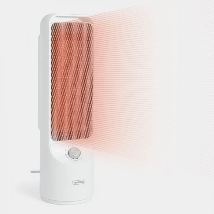 Vonhaus 220 Volt Oscillating Ceramic Fan Heater with Timer Remote Control 220v 240 volts 2500451 - 220 - Electronics