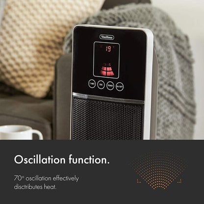 Vonhaus 220 Volt Oscillating Tower Fan Heater Timer Remote 220v 240 volts 220v 14041 - 220 - Electronics