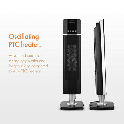 Vonhaus 220 Volt Oscillating Tower Fan Heater Timer Remote 220v 240 volts 220v 14041 - 220 - Electronics